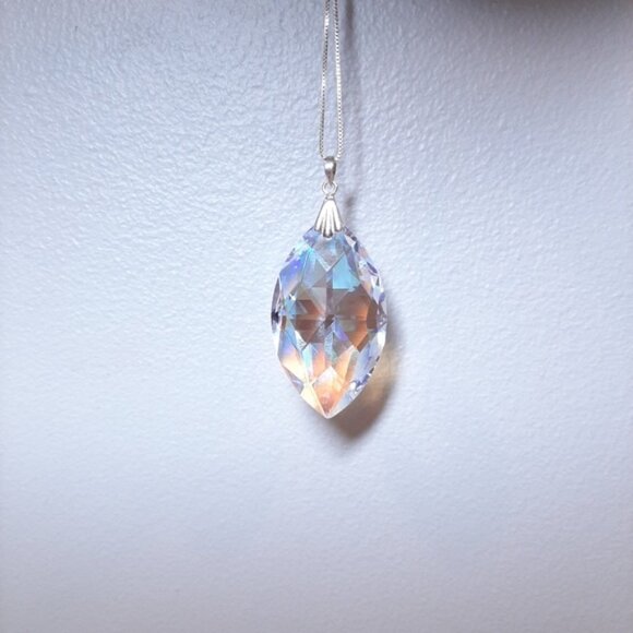 5Pc Jewelry Set Faux Diamond Gemstone Necklace Silver Bangle Infinity Bracelet - Picture 8 of 14